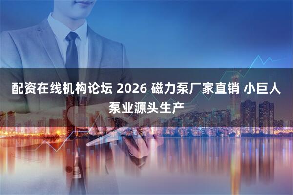 配资在线机构论坛 2026 磁力泵厂家直销 小巨人泵业源头生产